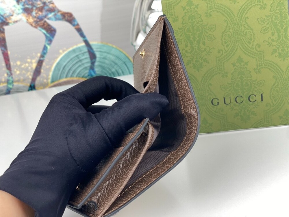 Gucci GG Marmont Jumbo GG Compact Wallet - Picture 9 of 9